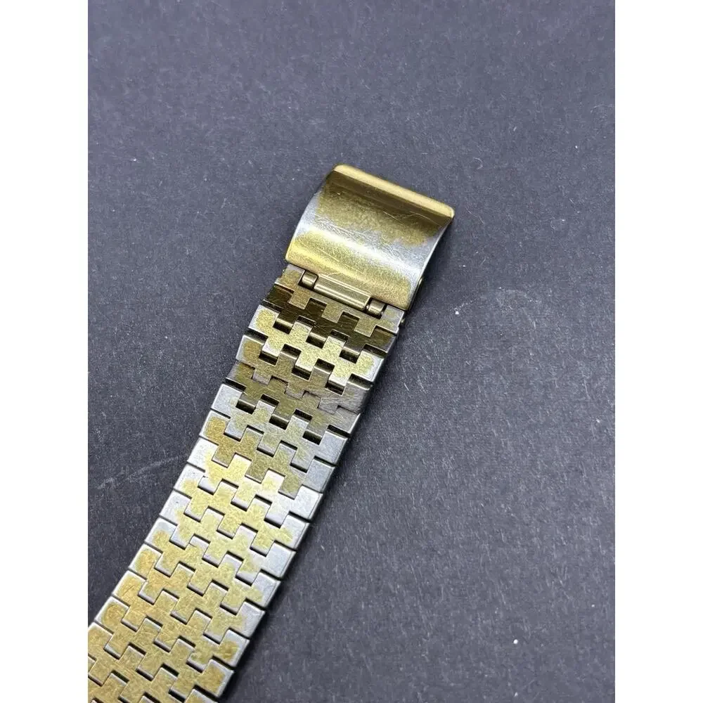 Seiko SQ Watch Men 31mm Champagne Dial Gold Tone 8223-5169 New Battery Read